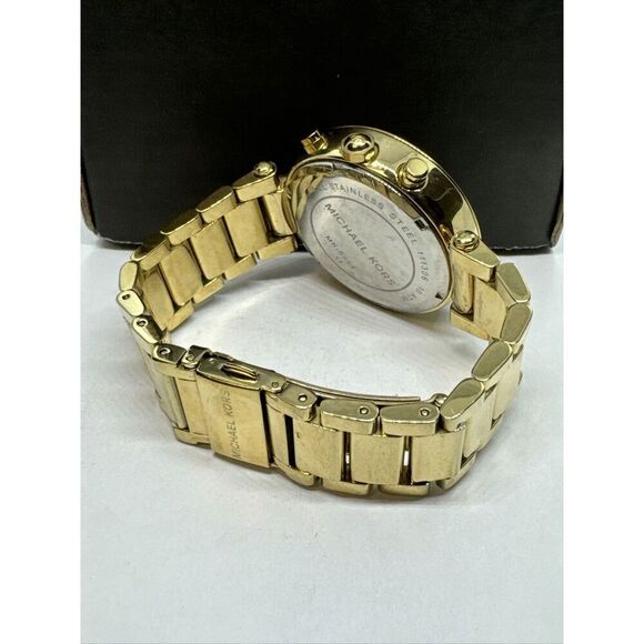 Michael Kors Parker MK5354 Women\'s Gold Stainless Steel Analog Dial Watch JNA212 main image 7